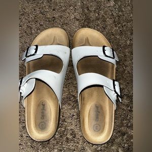White size 3 sandals